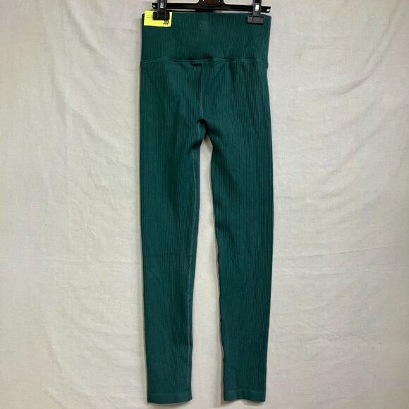 NWT All In Motion Women's Medium Green Seamless High-Rise Ribbed Leggings - Picture 9 of 12